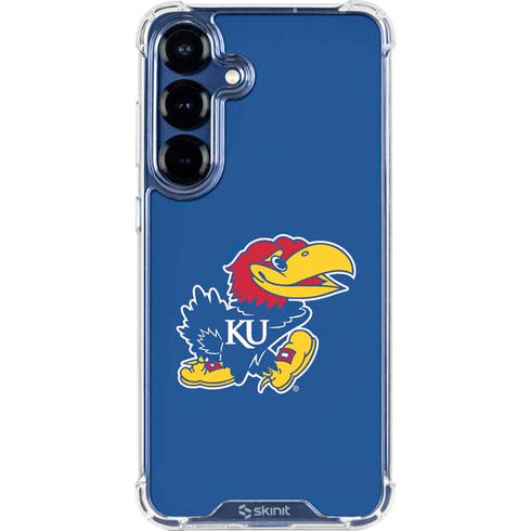 University of Kansas Jayhawks Mascot Outline Galaxy S25 Clear Case